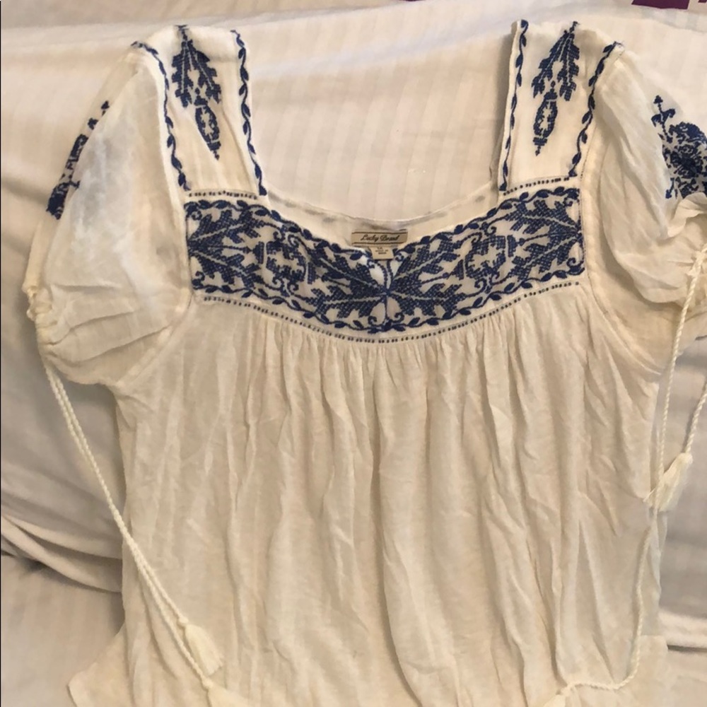 Lucky Brand Embroidered Top